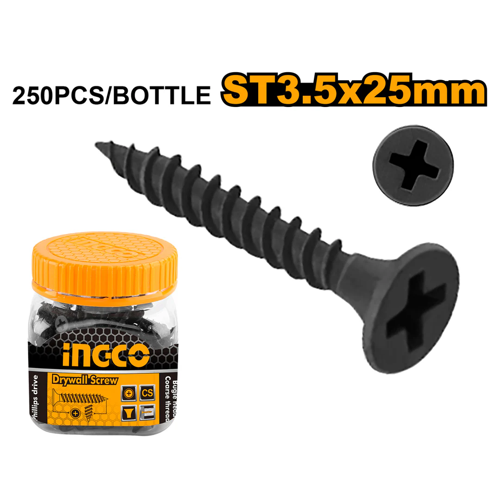 INGCO Drywall screw 250 pcs ST3.5x25mm