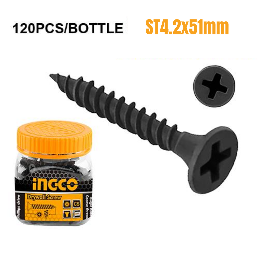 INGCO Drywall screw 120 pcs ST4.2x51mm