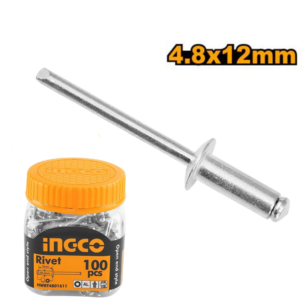 INGCO Rivet 100 pcs 4.8x12mm