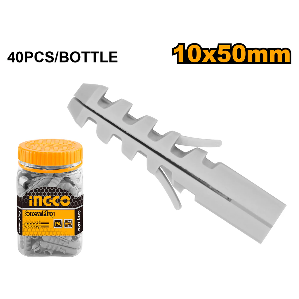 INGCO Screw plug 40 pcs 10x50mm