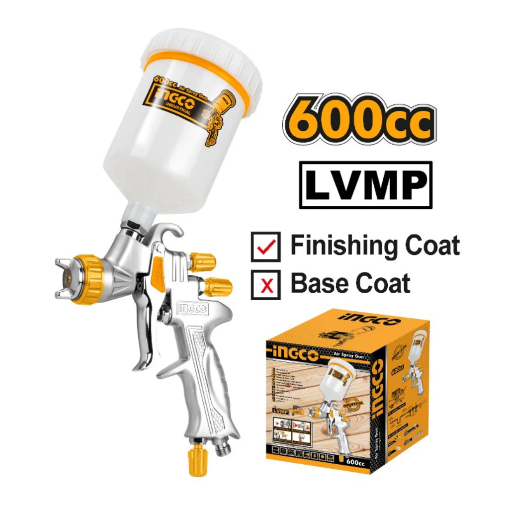INGCO Air Spray Gun 1.3mm 600cc