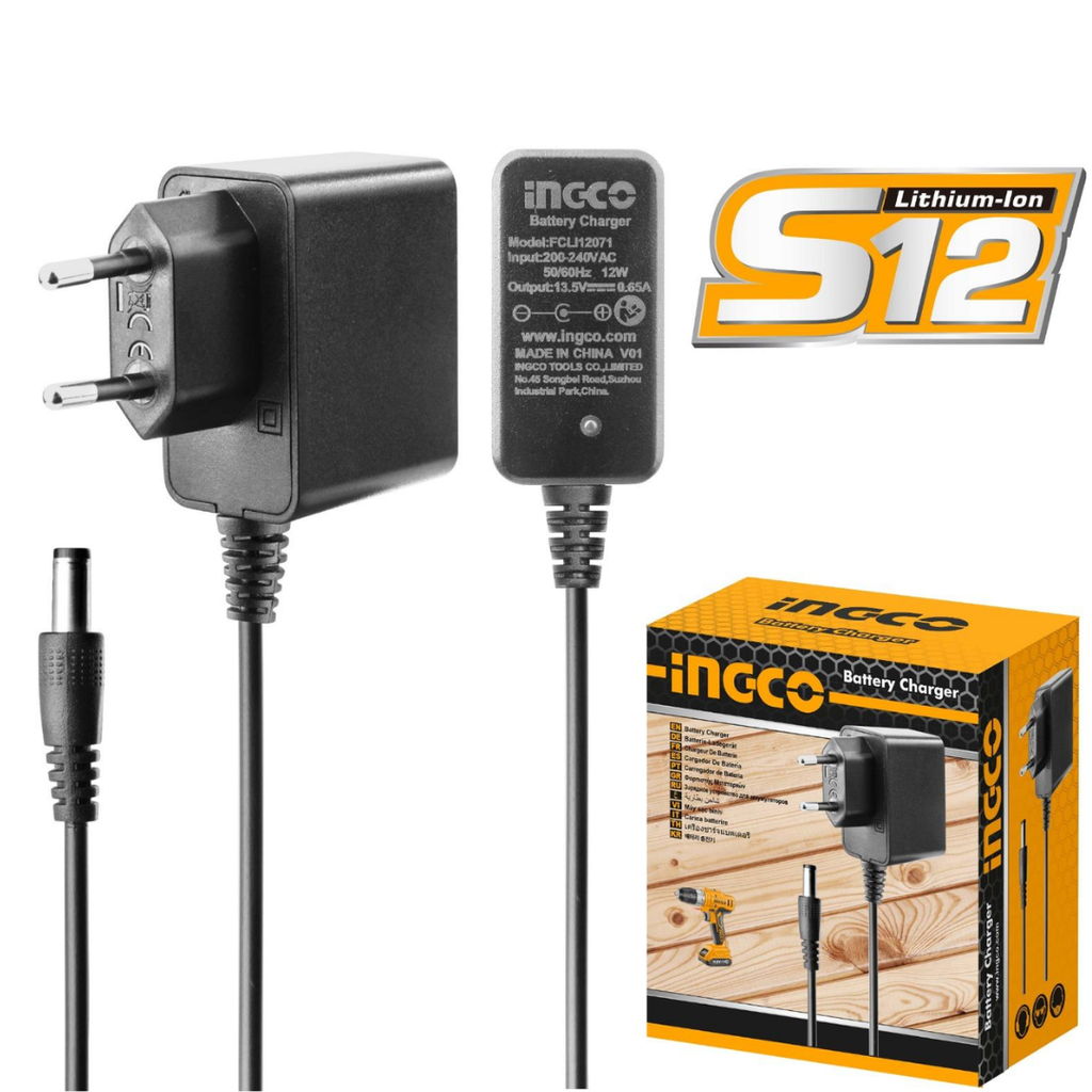 INGCO S12 Lithium-Ion battery charger 0.65A
