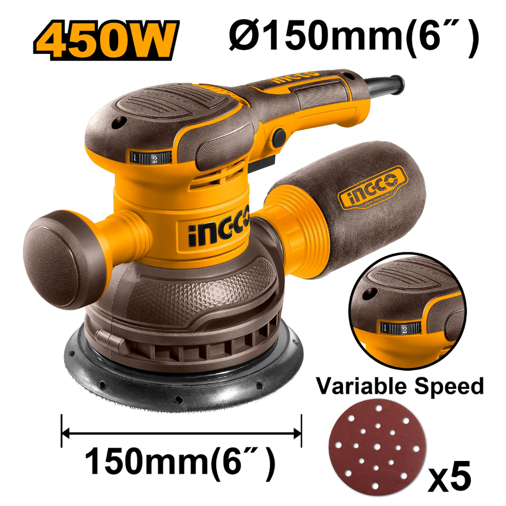 INGCO Rotary sander 450W