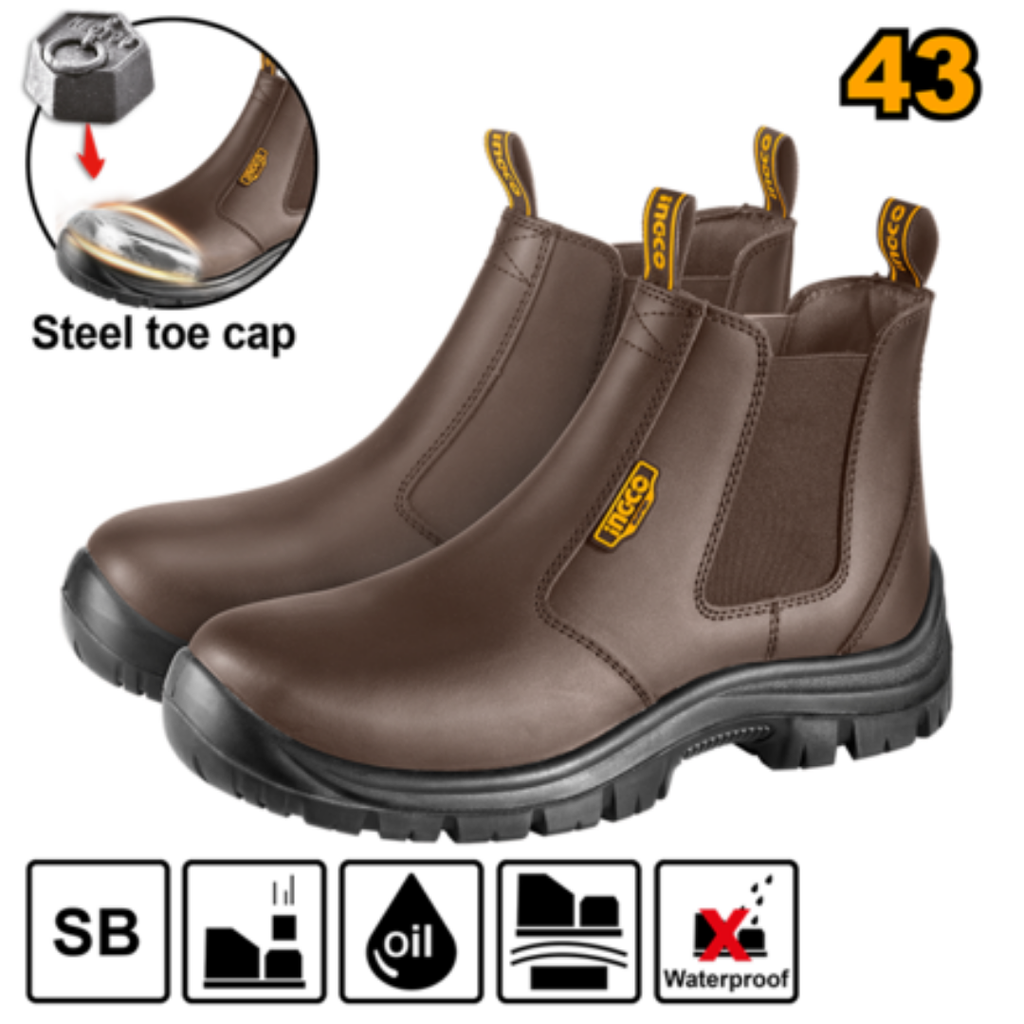INGCO Dark Brown  Safety boots 43