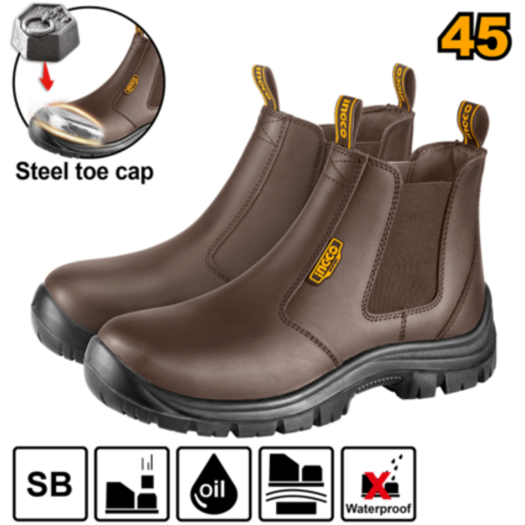INGCO Dark Brown  Safety boots 45