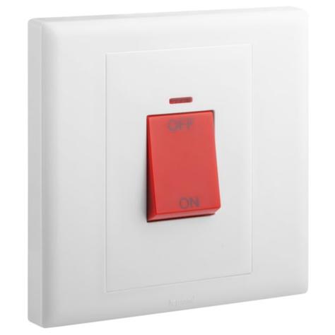 LEGRAND ELOE Double Pole Switched 45A+Neon 1g  