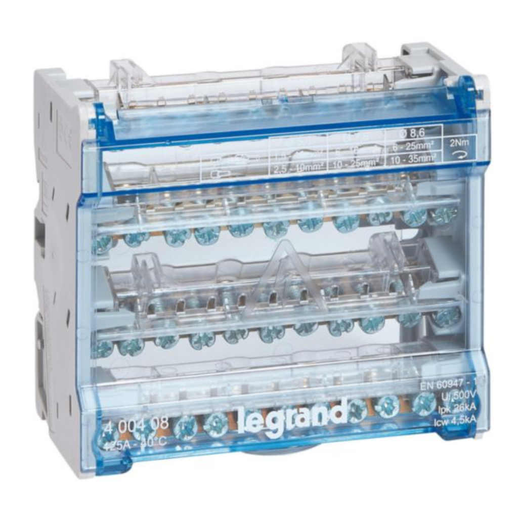 LEGRAND Repartiteur 4p 125a 6mod 10 Depart