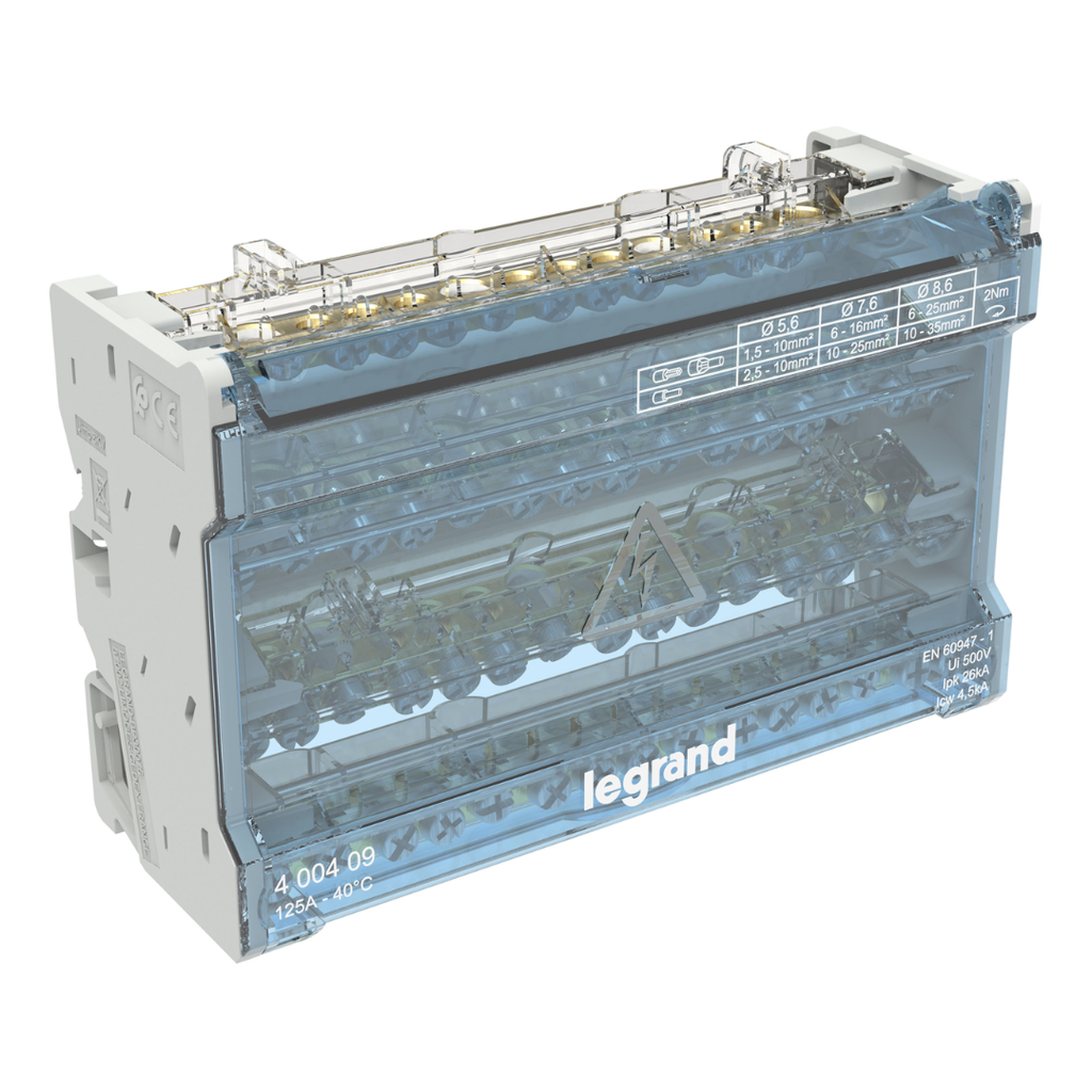LEGRAND Repartiteur 4p 125a 8mod 14 Depart