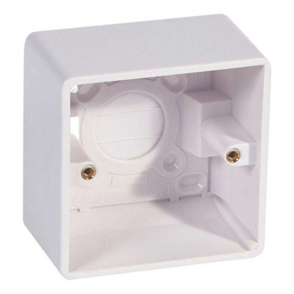 LEGRAND Synergy™ 1 Gang 47mm Surface Mounting Plastic Back Box White