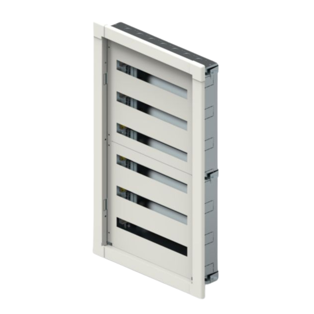 LEGRAND Metal cabinet XL3 S 160 flush mounting 6 rows of 24 Modules without door