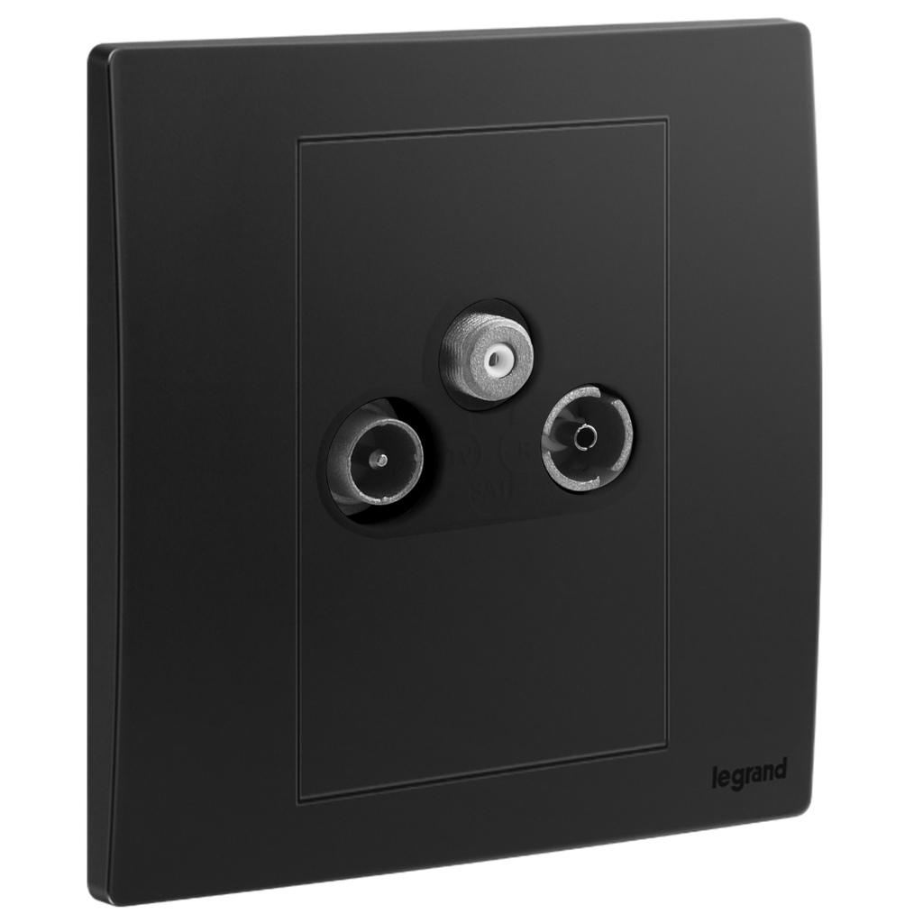 LEGRAND Mallia sense socket tv-r-sat matt black