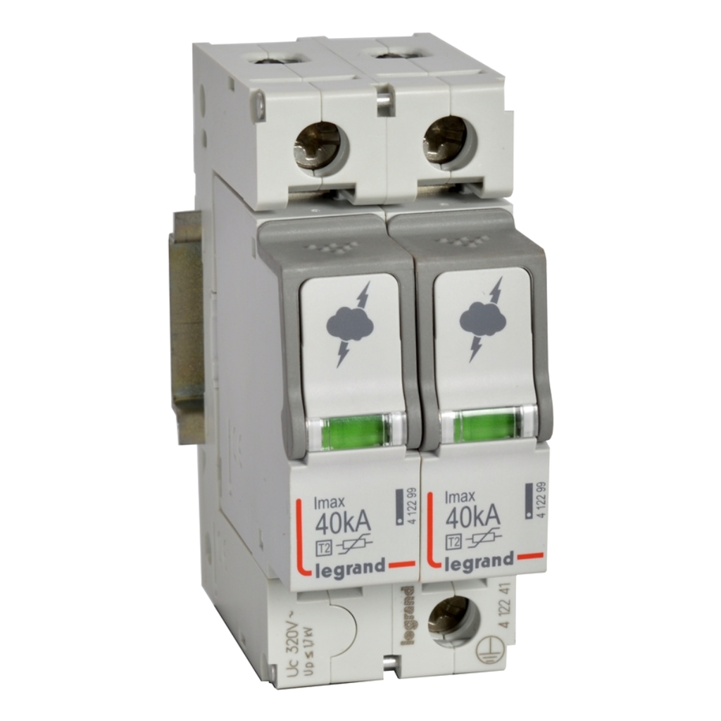  LEGRAND Surge Protector 2p 40ka T2 2mod 