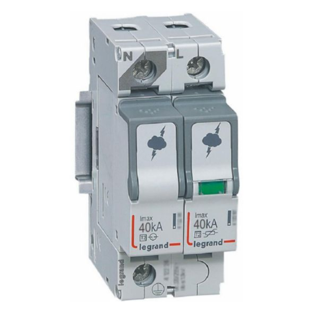  LEGRAND Surge Protector 1p+n 40ka T2 2mod