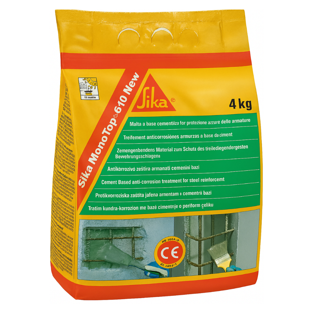 SIKA Monotop 610AC 4KG Revêtement anti-corrosion pour les fers du béton