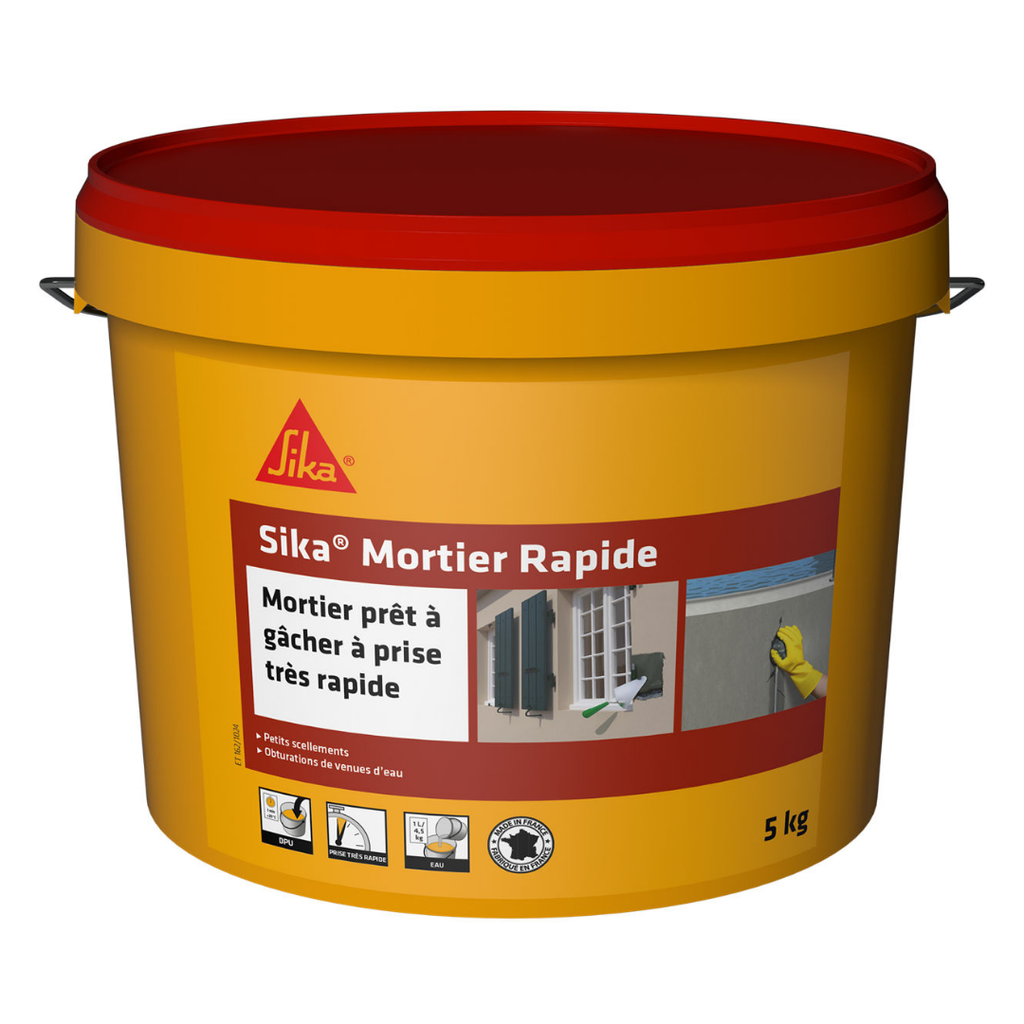 SIKA Mortier rapide 5KG Mortier à prise très rapide (3min)