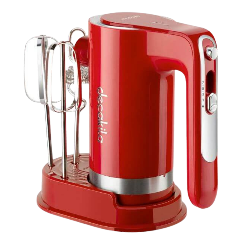 DECAKILA Cordless Hand Mixer Red 90W