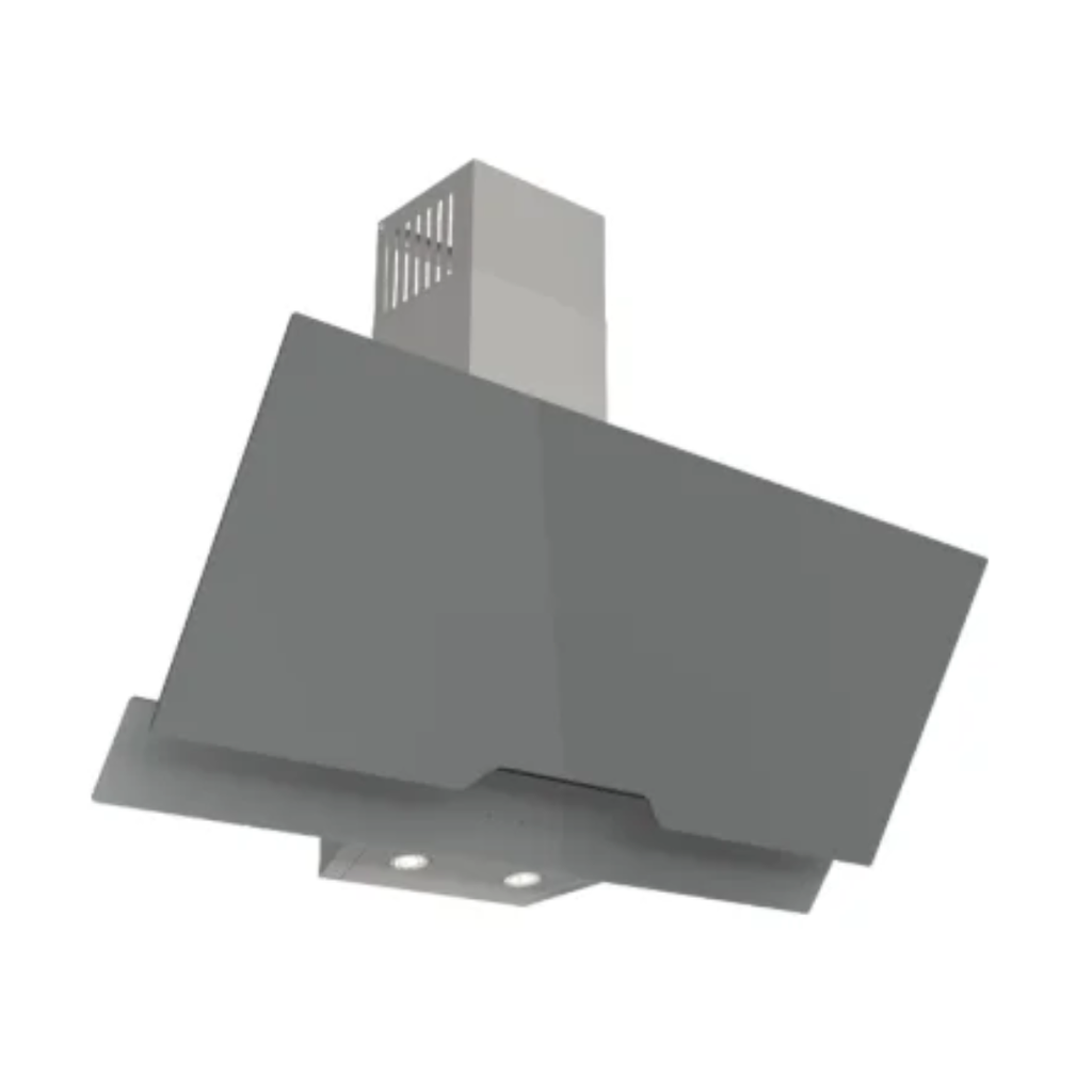 FERRE Angled Curved Hood Grey 90Cm  
