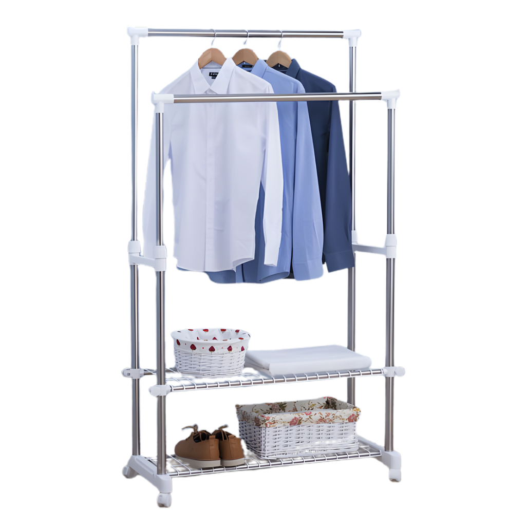 YOULITE Garment Rack Double Pole