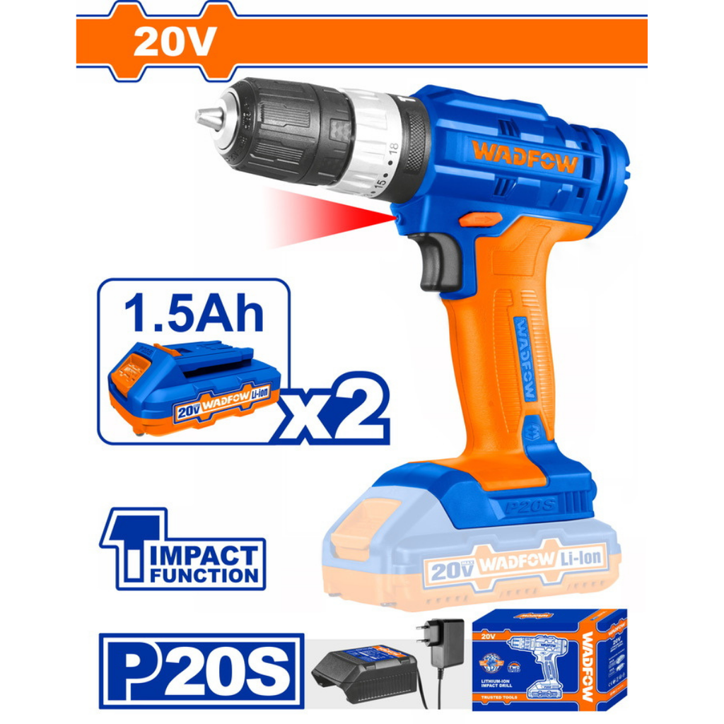 WADFOW Lithium-Ion Impact Drill