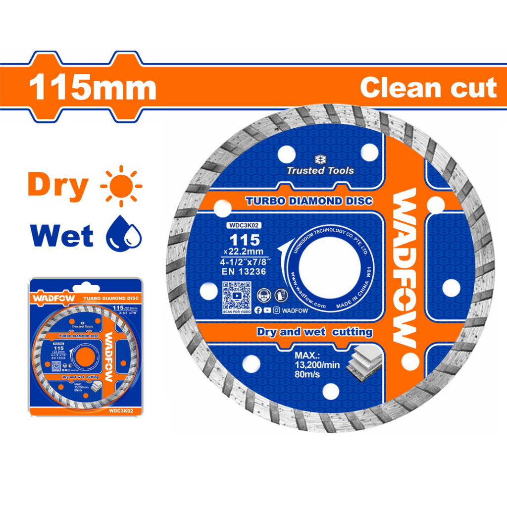 WADFOW Turbo Diamond Disc 115Mm