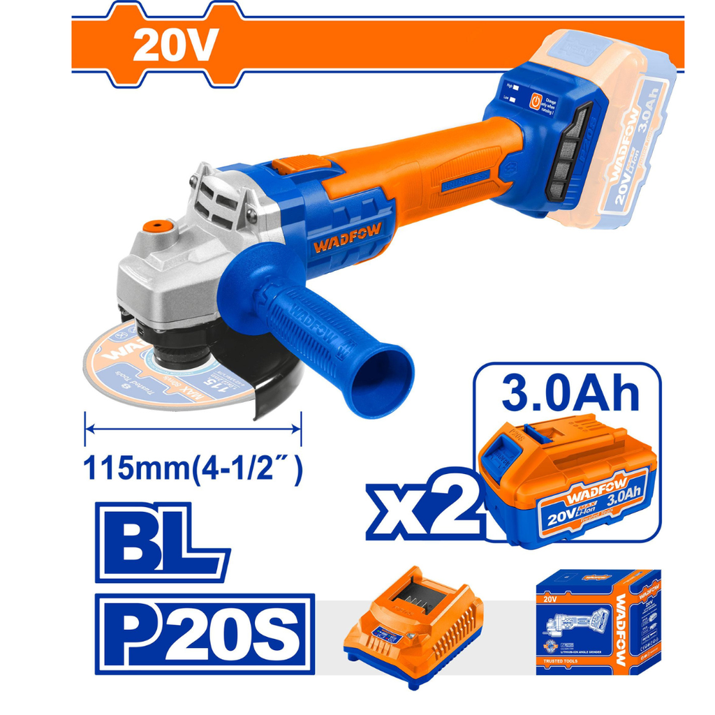 WADFOW Lithium-Ion Angle Grinder