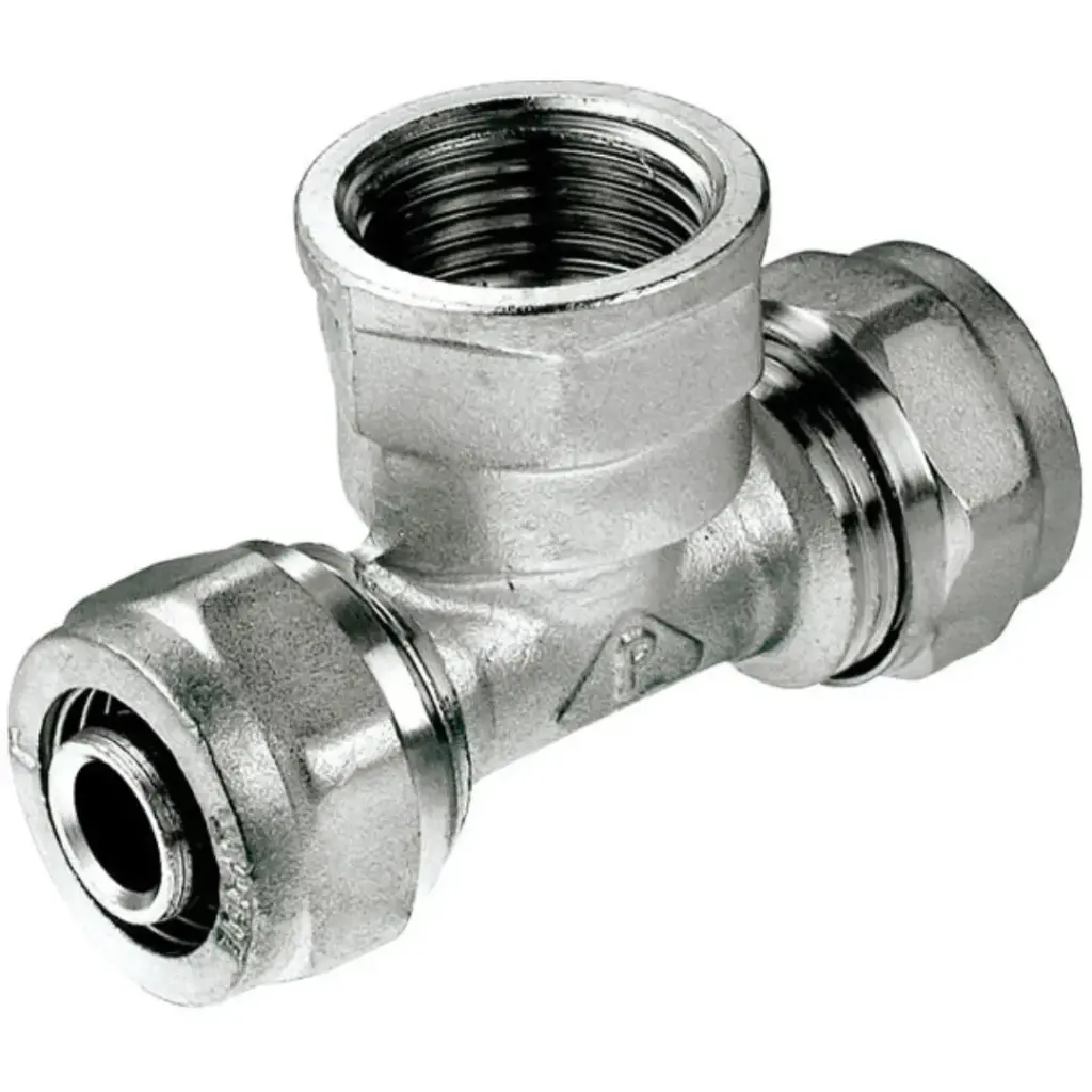 EASYFIT Pex Compression Fitting Tee Female 12 16 X 1/2''