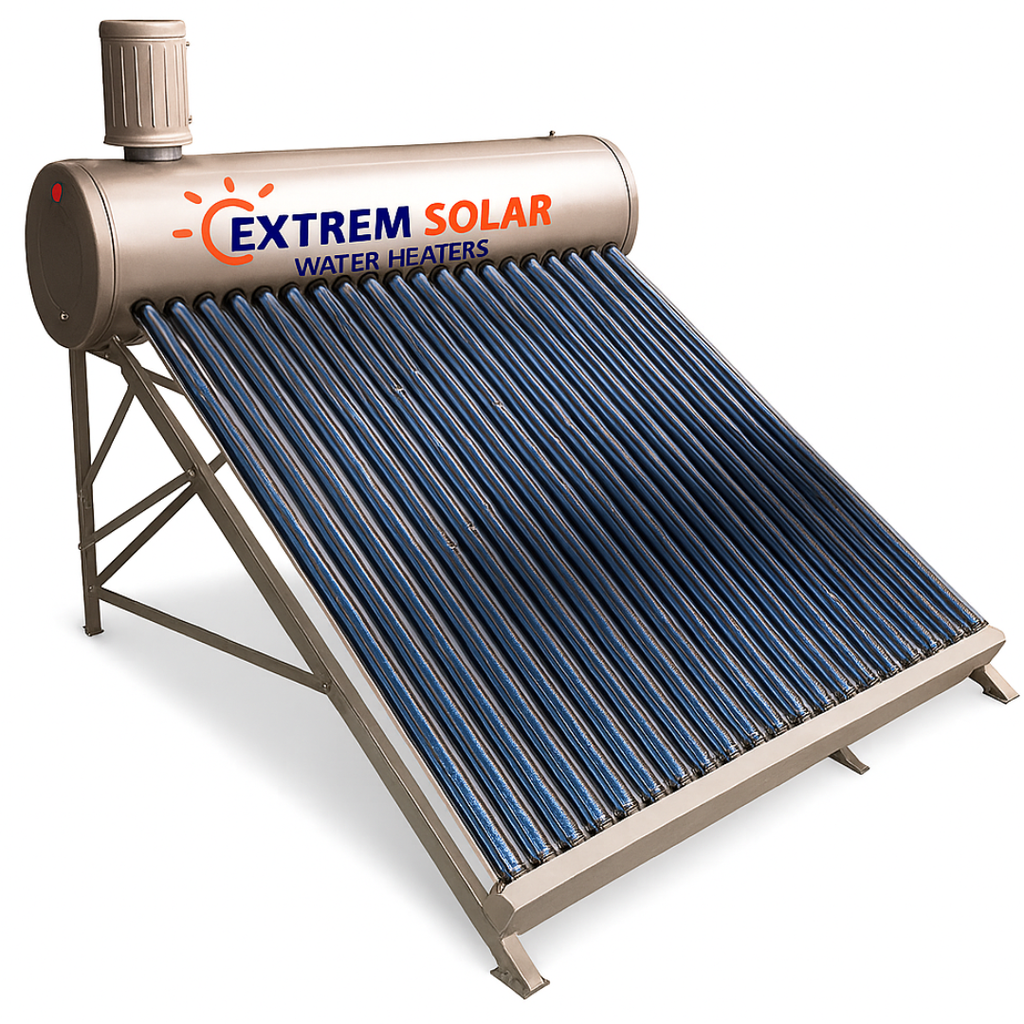 EXTREM SOLAR Complete Set 200L Solar Water Heater EHPF Fixation On Flat Roof