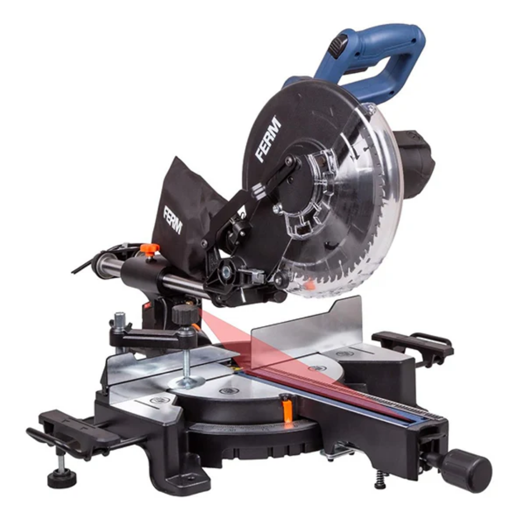 Ferm Radial mitre saw 1900W – 254mm with laser