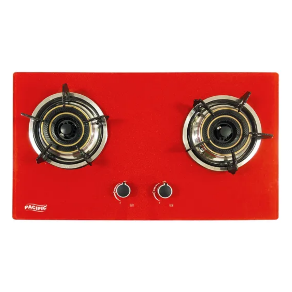 PACIFIC Ceramic Double Gas Stove Red