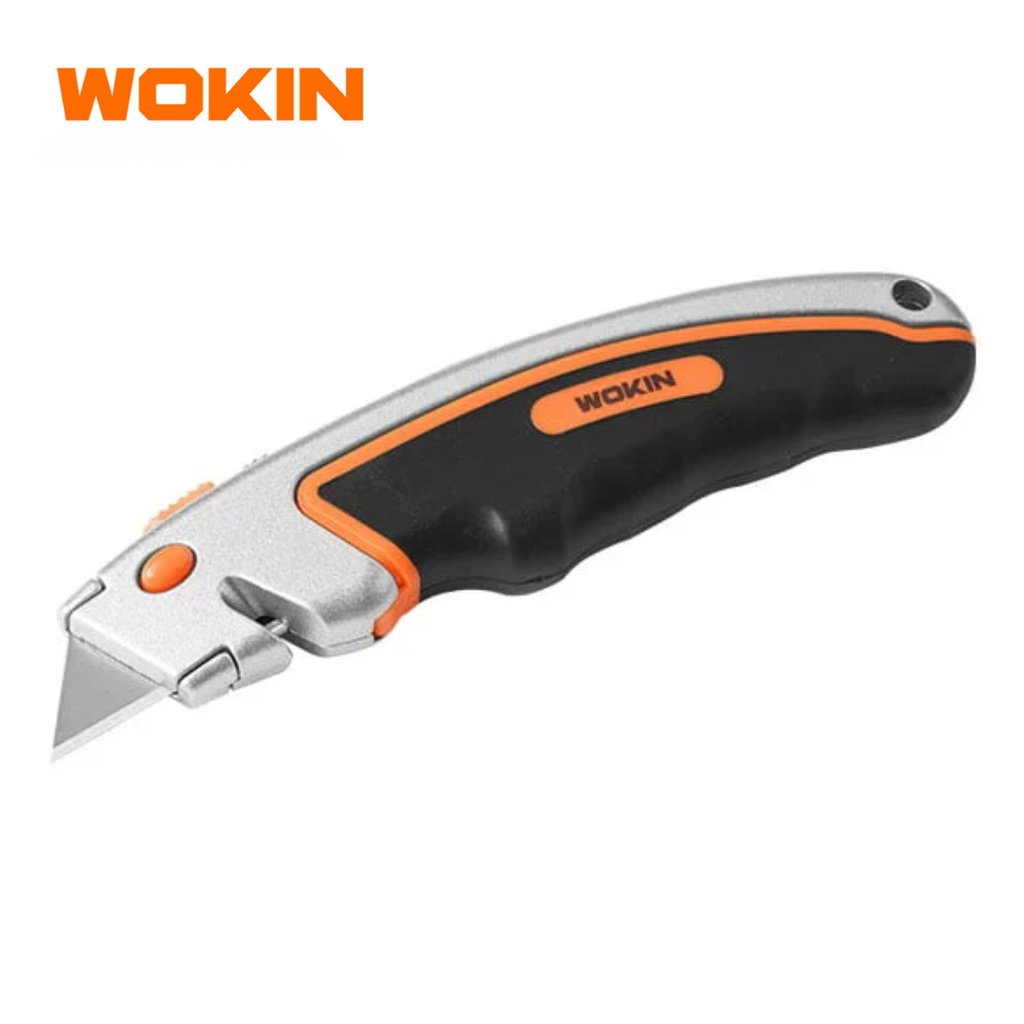 WOKIN Utility Knife Aluminium Alloy Body with 5pcs Blades