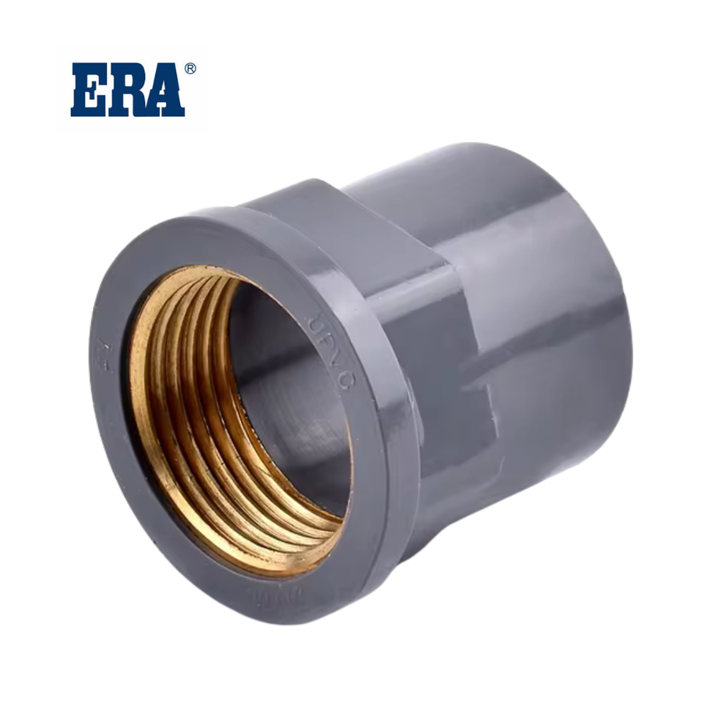 ERA UPVC Fitting MIFV Female Adaptor PN16 Brass Insert 20 mm X 1/2''