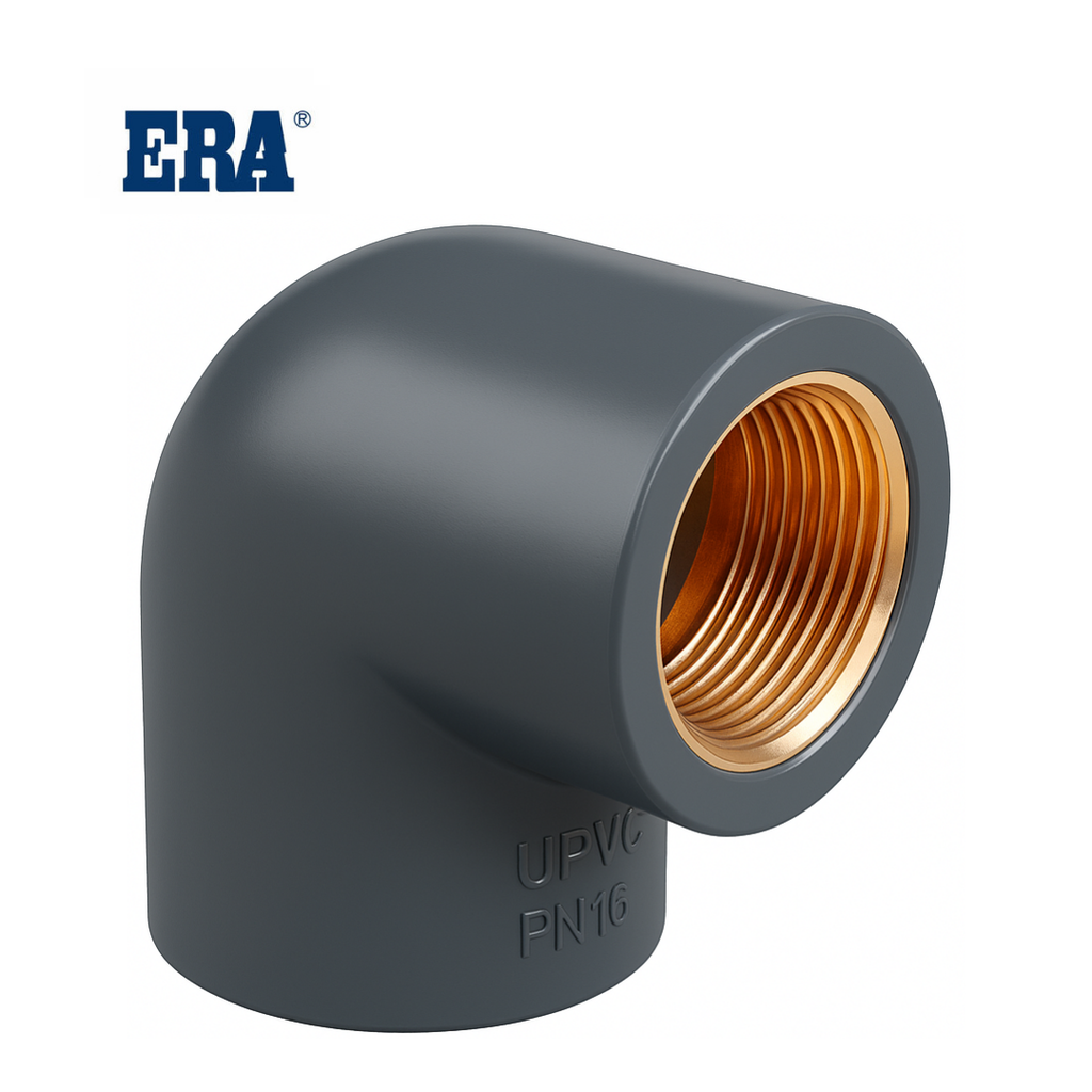 ERA UPVC Elbow Female Adaptor [GIFV] 20mm x 1/2'' PN16 Copper Threaded Insert