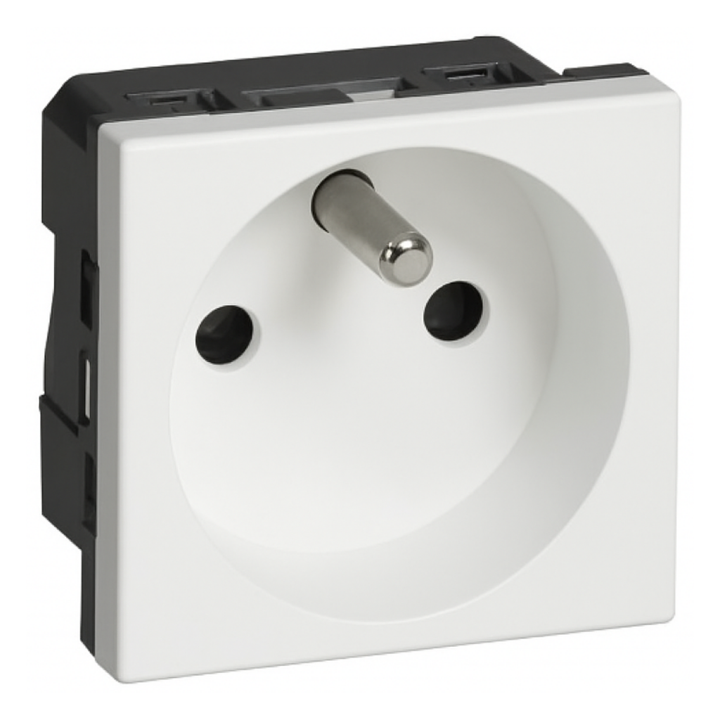 LEGRAND Arteor™ White Socket 2p+t 16a 2mod