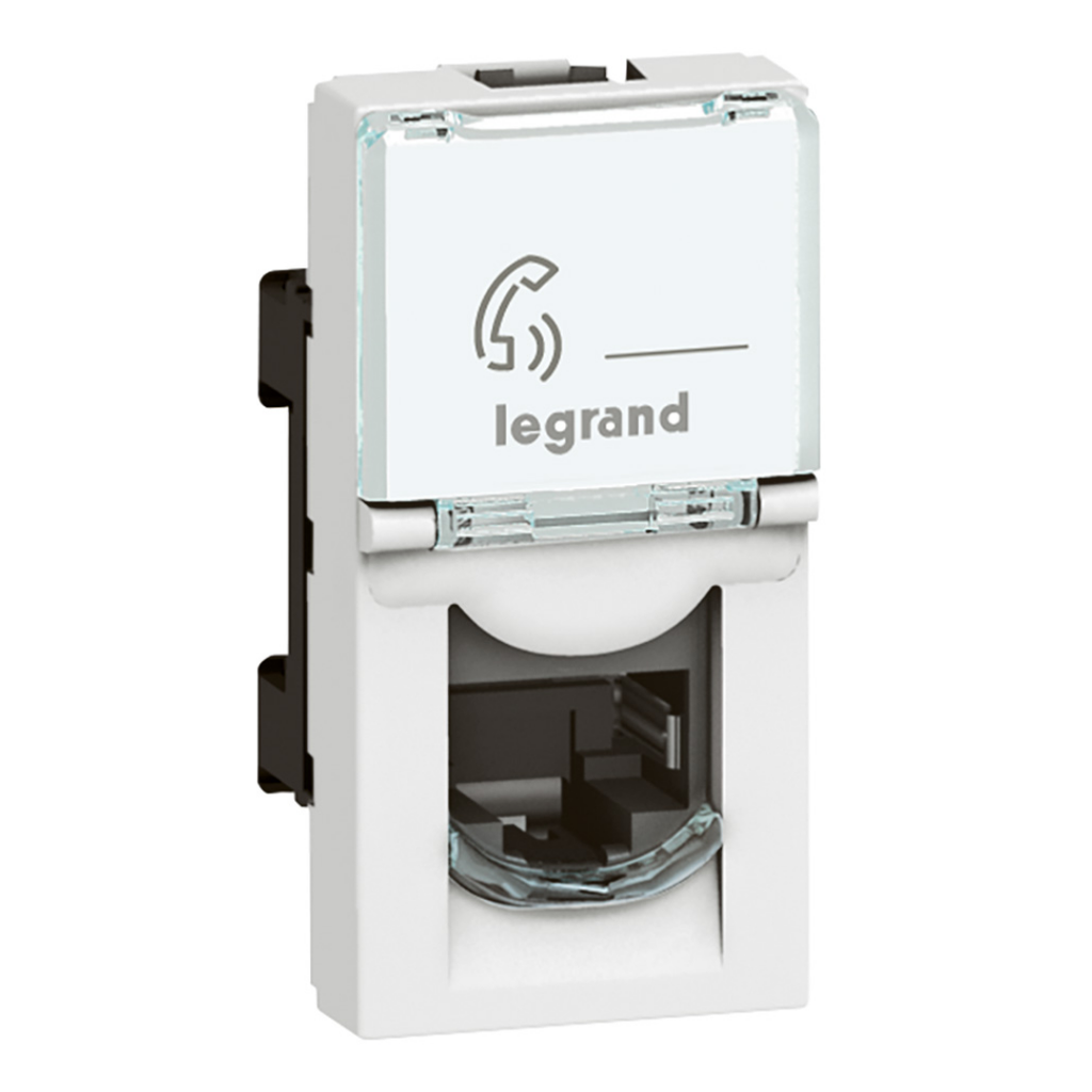 LEGRAND Arteor™ White - Socket RJ 4cont 1mod.