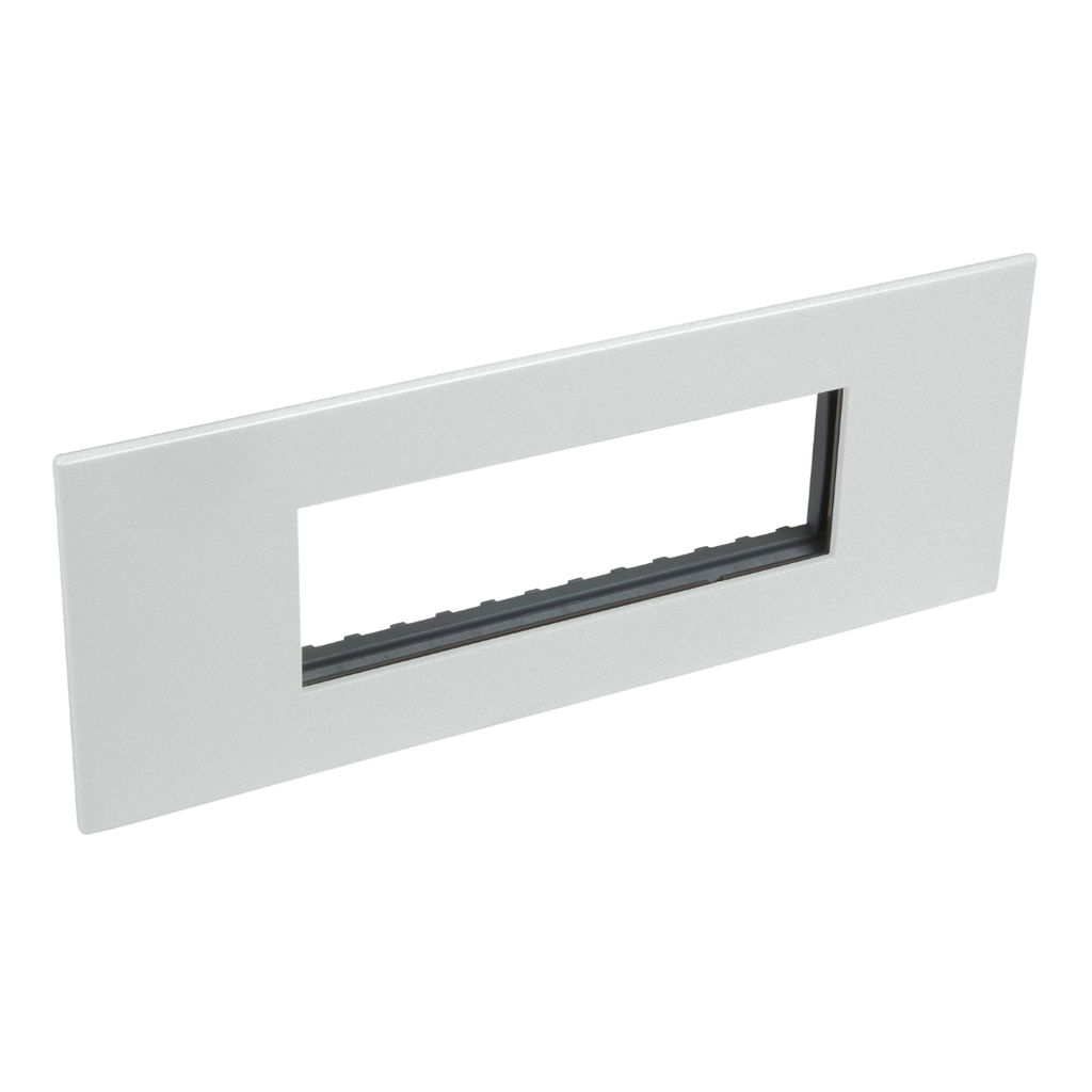 LEGRAND Arteor™ Soft Alu - British standard plate square version 6Mod