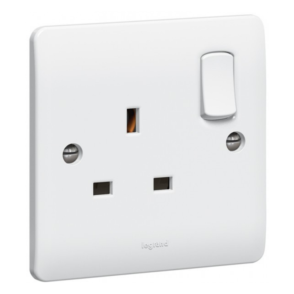 LEGRAND Synergy™ Switch Socket 13a 1g White
