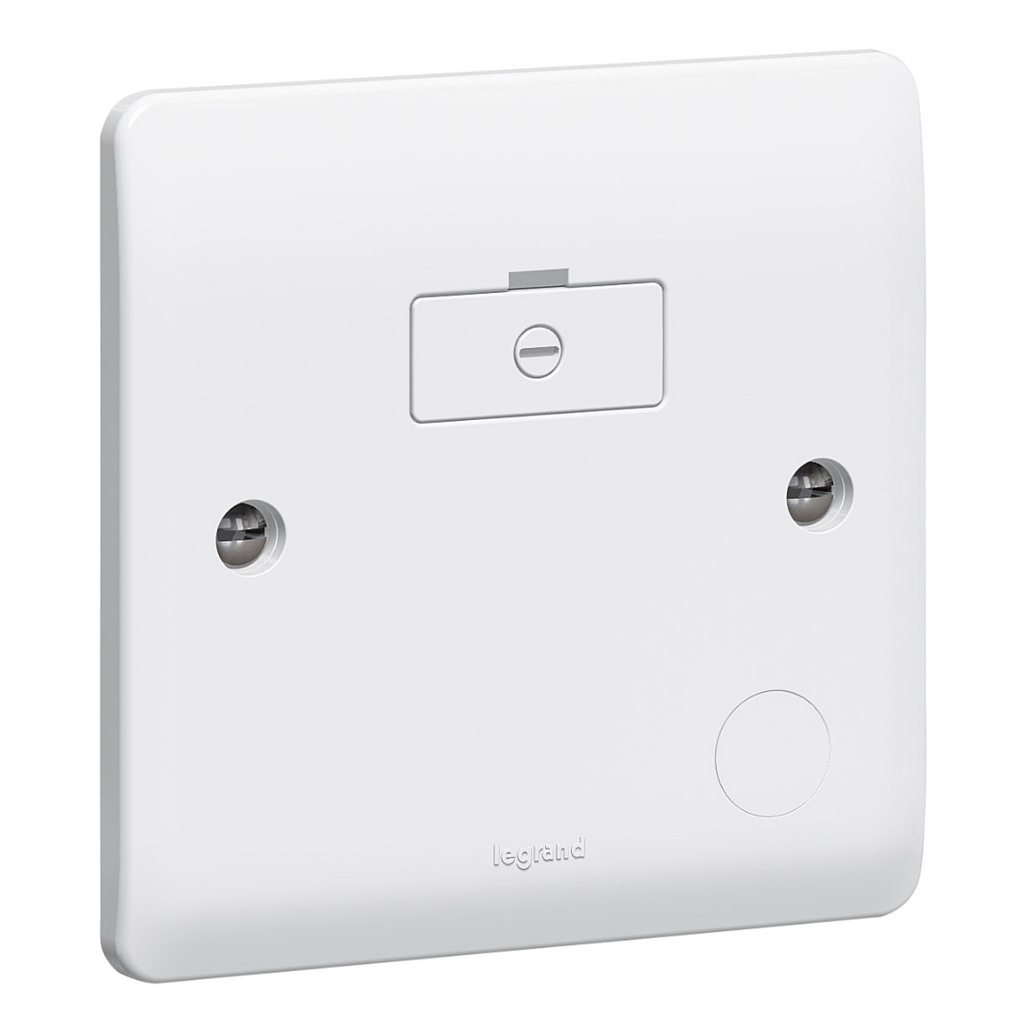 LEGRAND Synergy™ Fused connection unit - unswitched + cord outlet - White