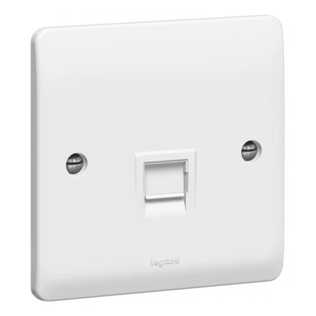 LEGRAND Synergy™ Telephone socket - RJ 11/RJ 12 - single - White