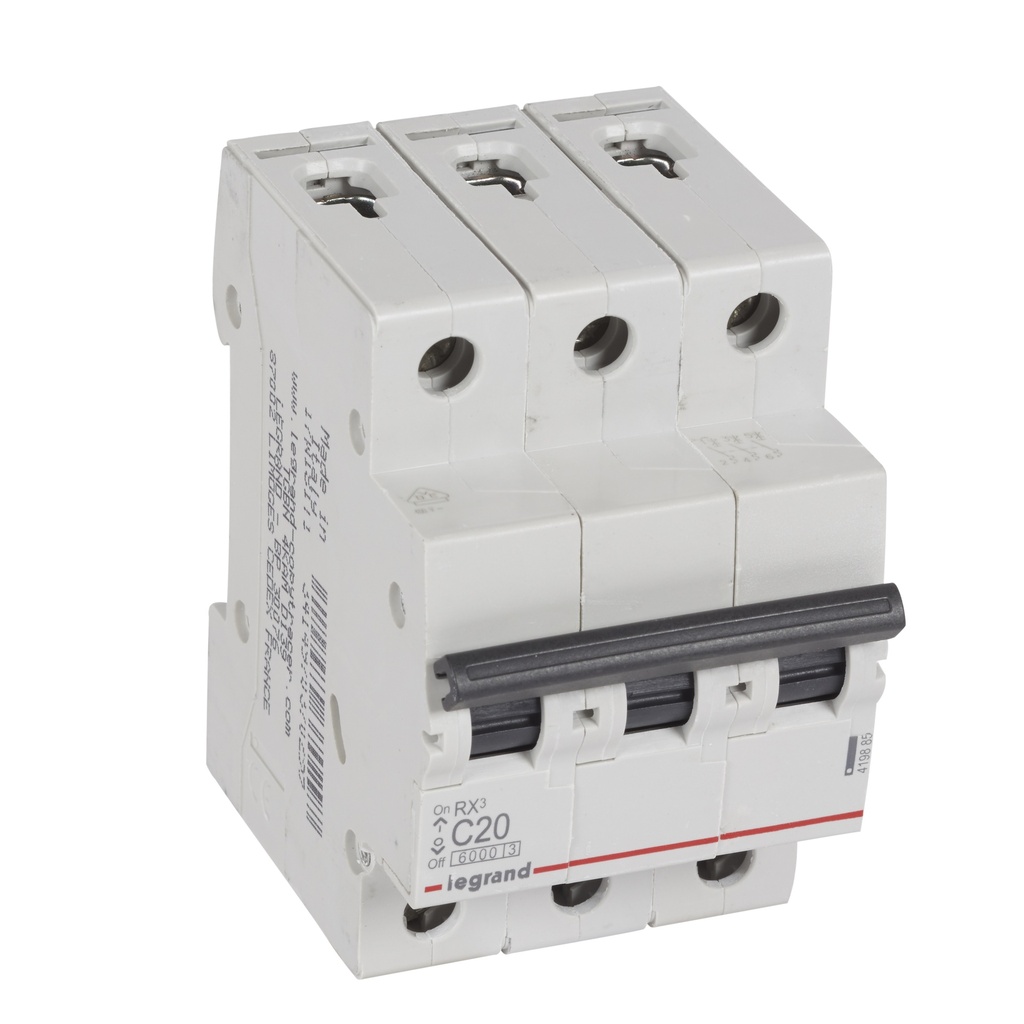LEGRAND Breaker 20a 3p 3mod rx3 