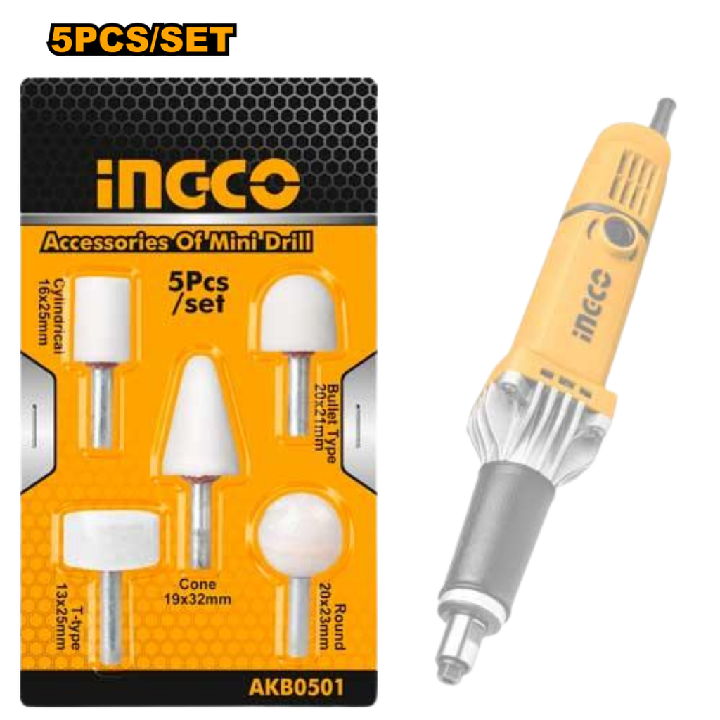 INGCO 5 Pcs Accessories for Die Grinder