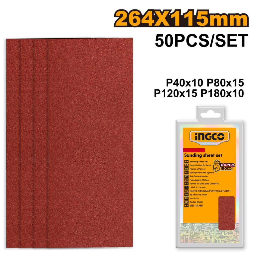 INGCO Sanding sheet set 264x115mm