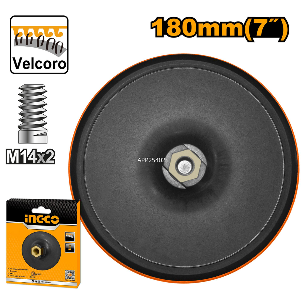 INGCO 7"  Polishing pad with flange