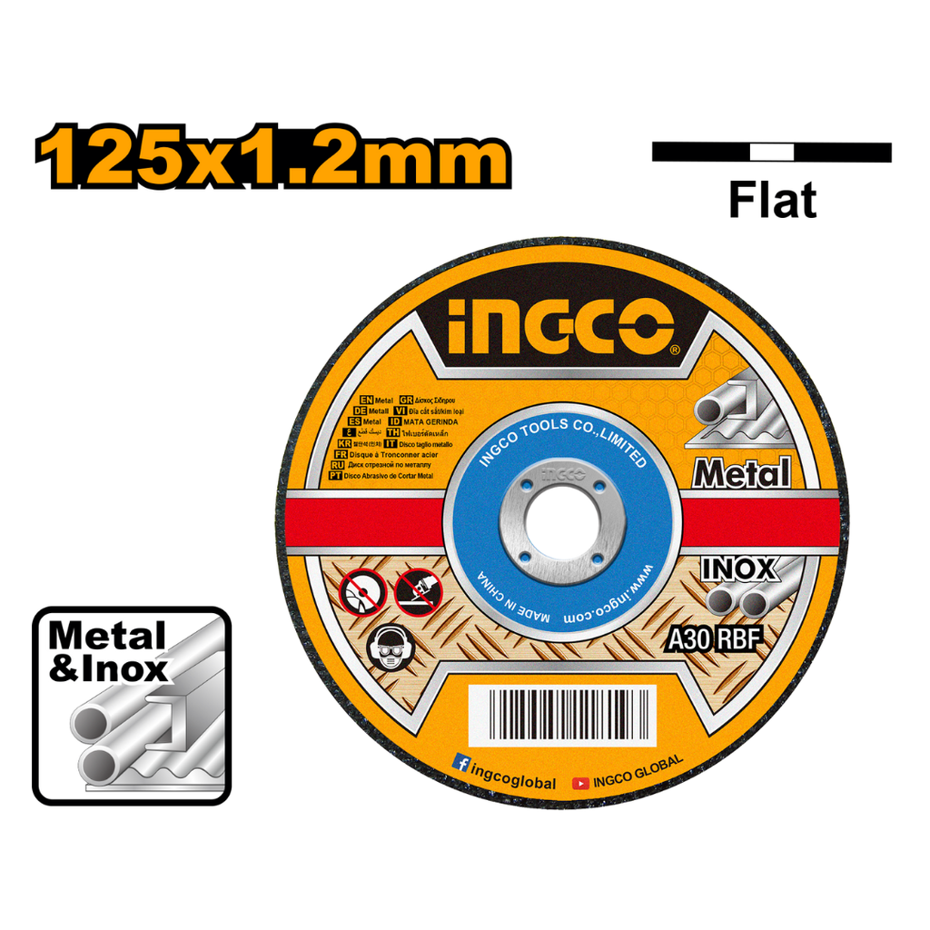 INGCO Abrasive metal cutting disc 125x1.2mm