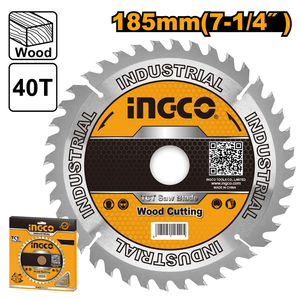 INGCO TCT saw saw blade 40T 185mm