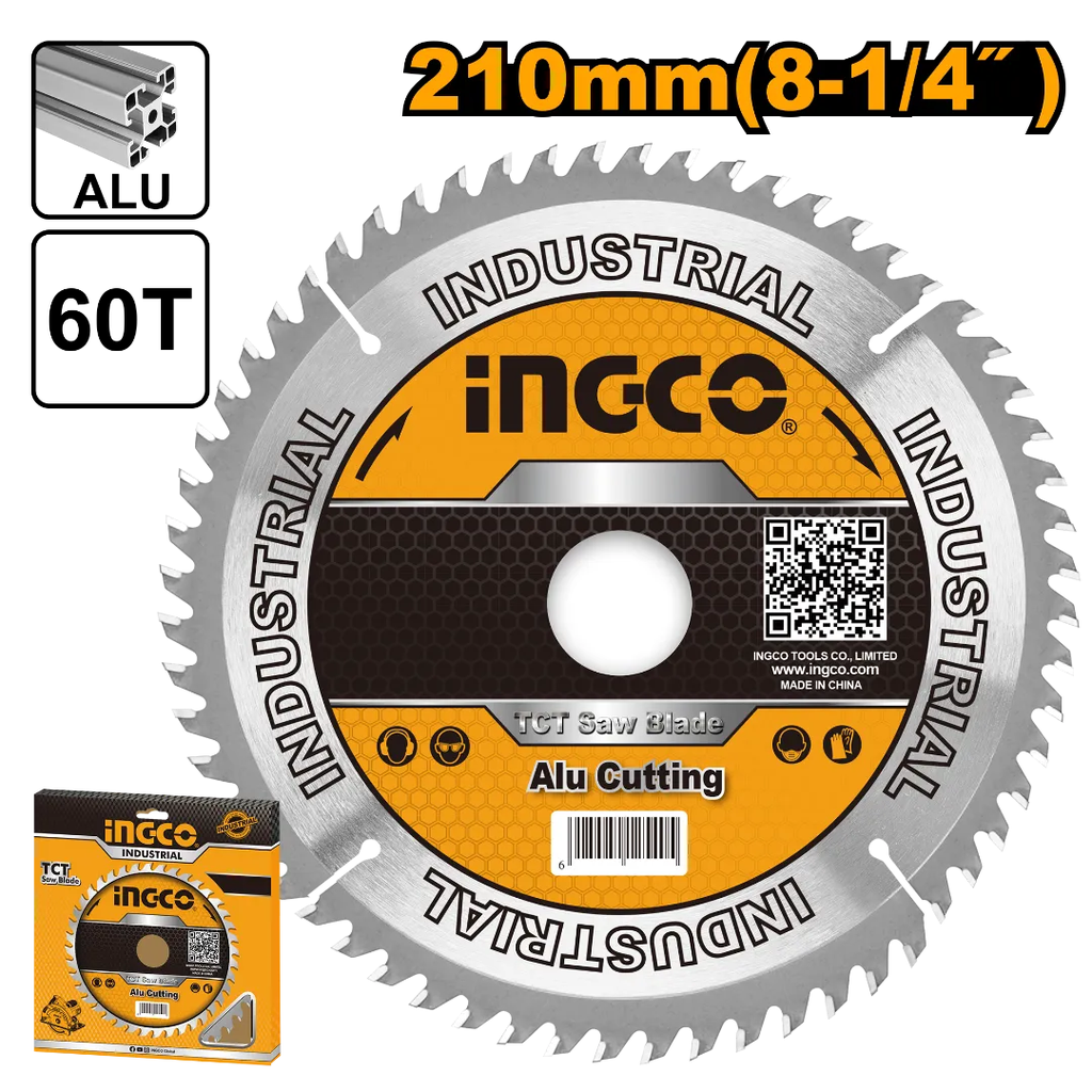 INGCO TCT saw for aluminum 60T 210mm