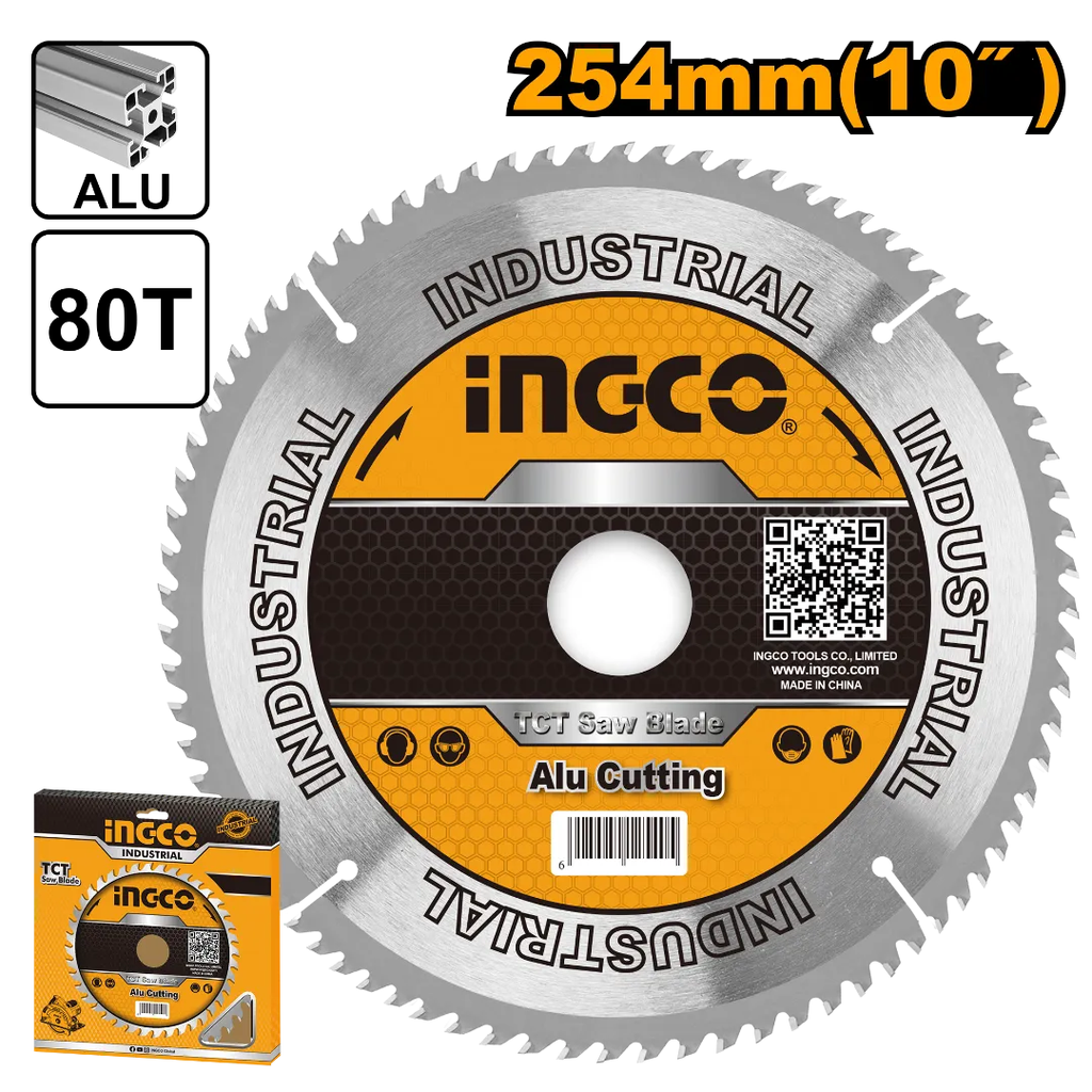 INGCO TCT saw for aluminum 80T 254mm