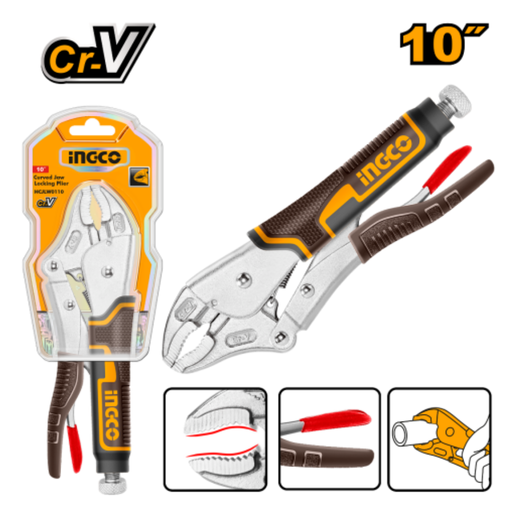 INGCO 10" Curved Jaw locking plier