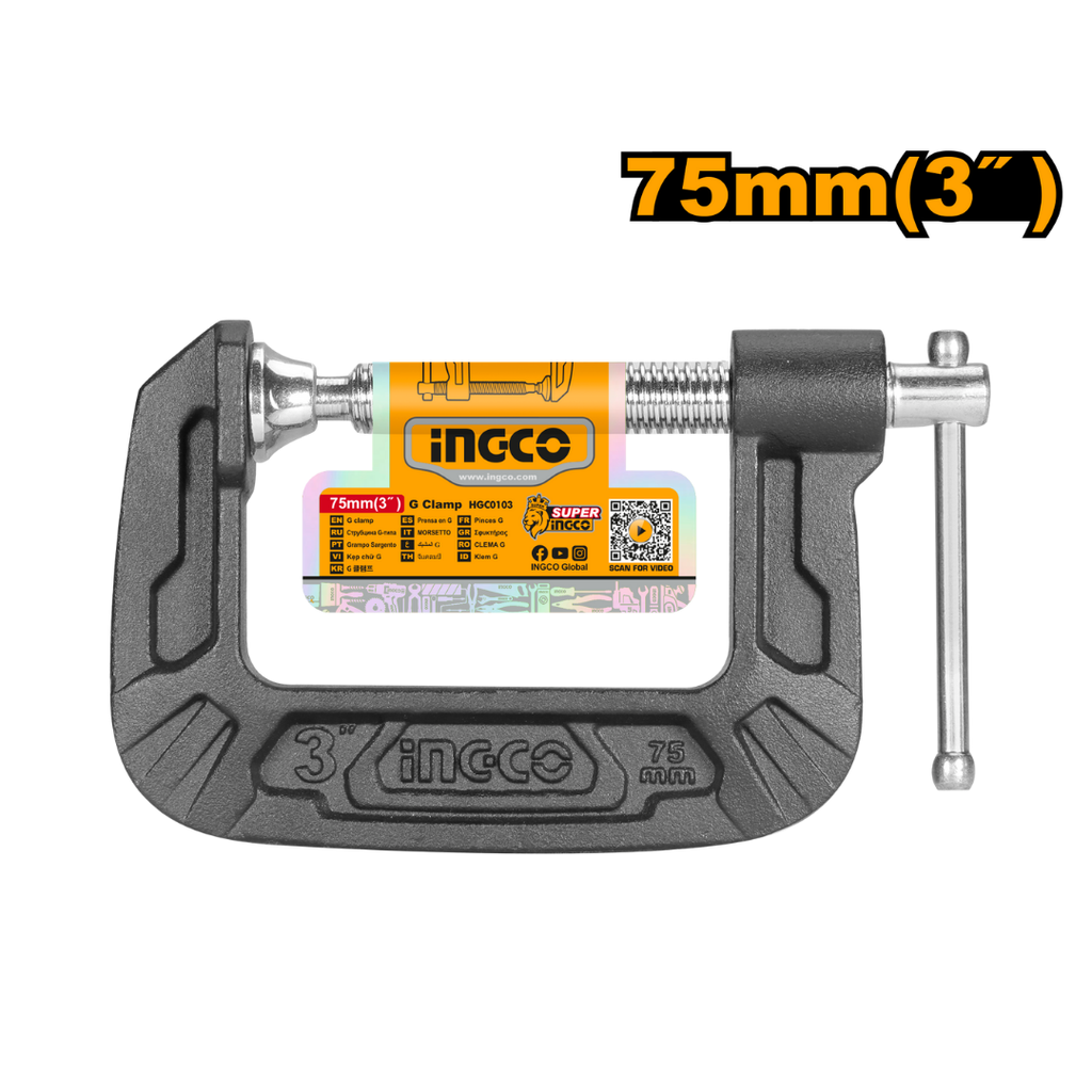 INGCO 3" G clamp
