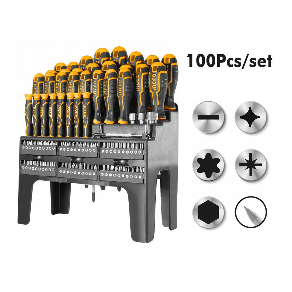 INGCO 100 Pcs screwdriver  set