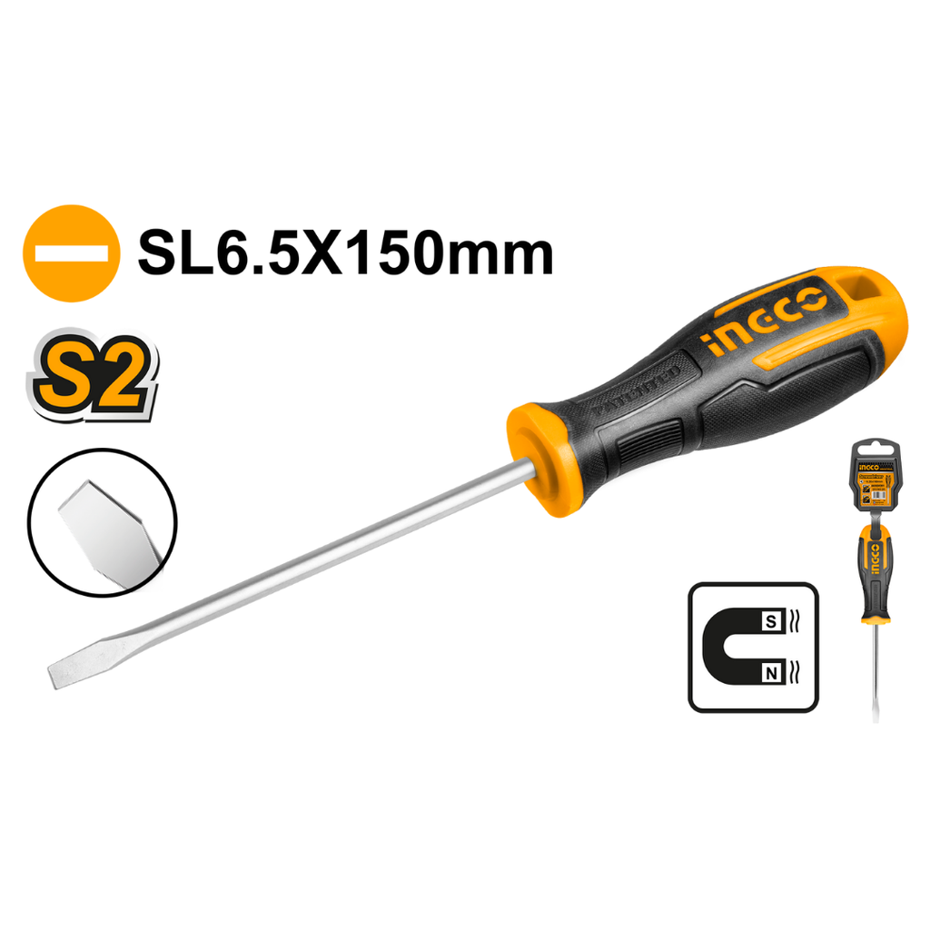 INGCO Slotted screwdriver SL6.5x150mm